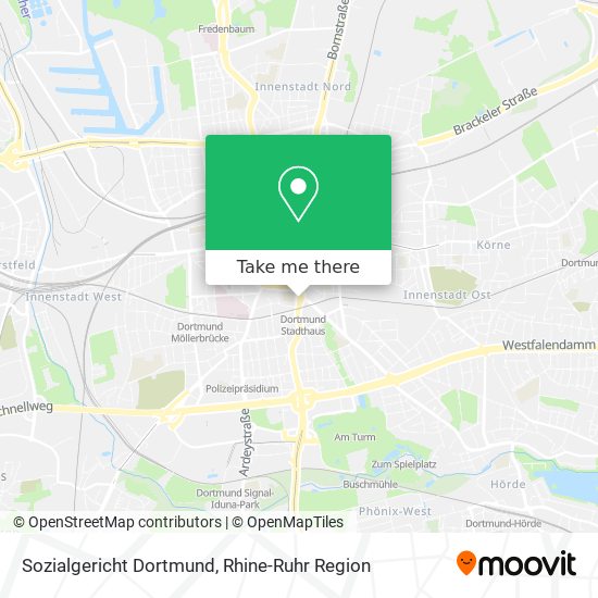 Sozialgericht Dortmund map