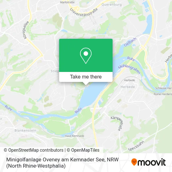 Карта Minigolfanlage Oveney am Kemnader See