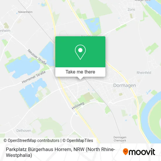 Карта Parkplatz Bürgerhaus Horrem