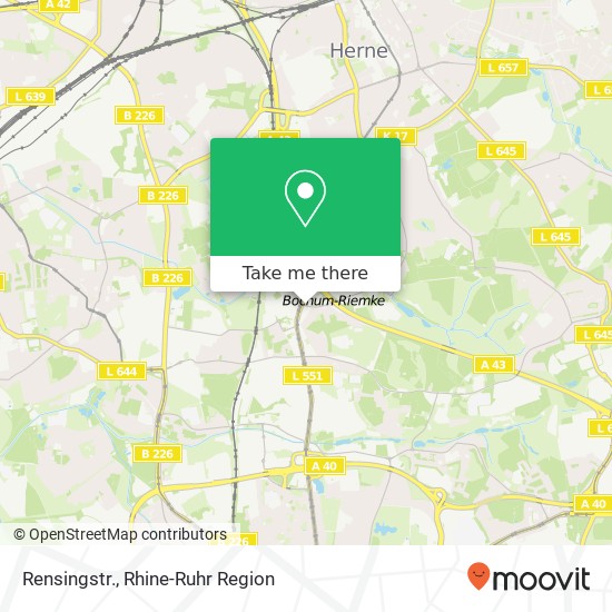 Rensingstr. map