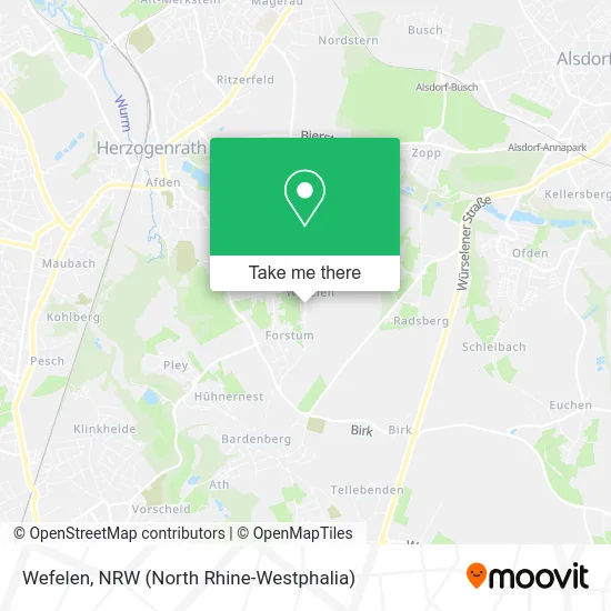 Карта Wefelen