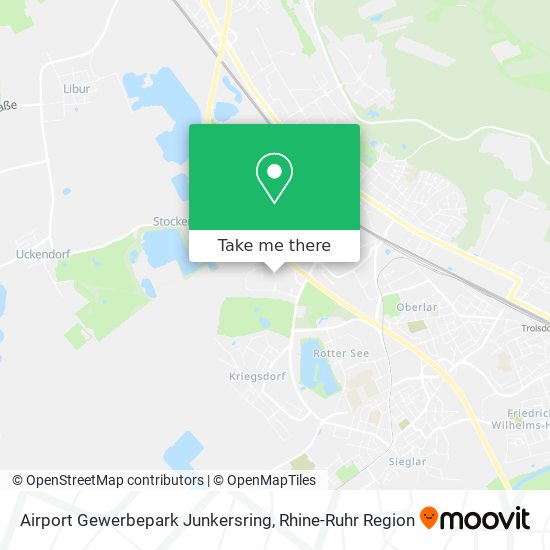 Airport Gewerbepark Junkersring map