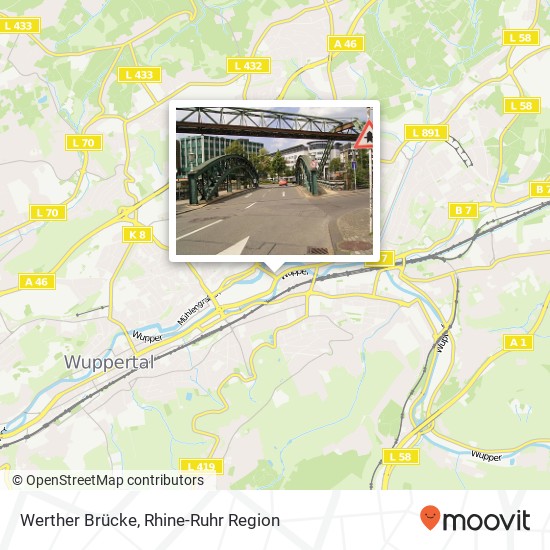 Werther Brücke map