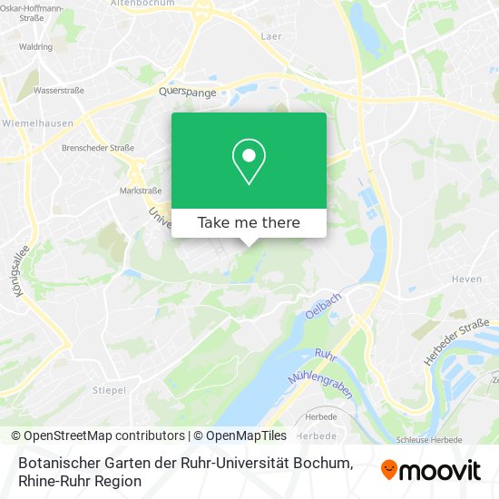 Botanischer Garten der Ruhr-Universität Bochum map