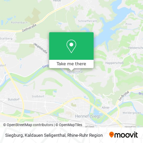Siegburg, Kaldauen Seligenthal map