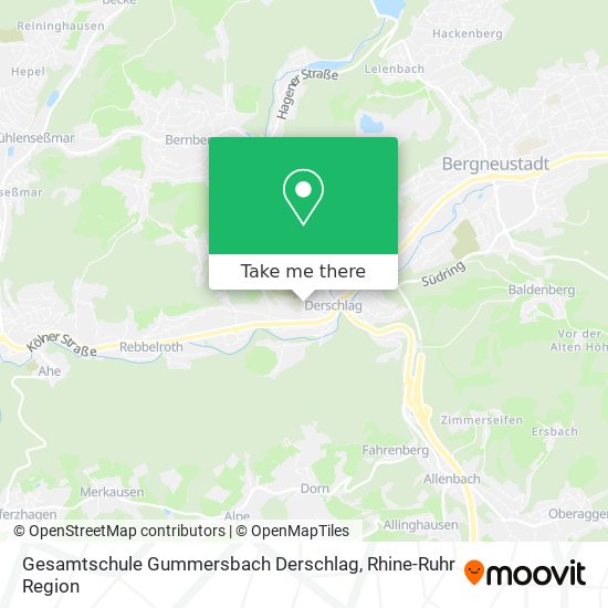 Gesamtschule Gummersbach Derschlag map
