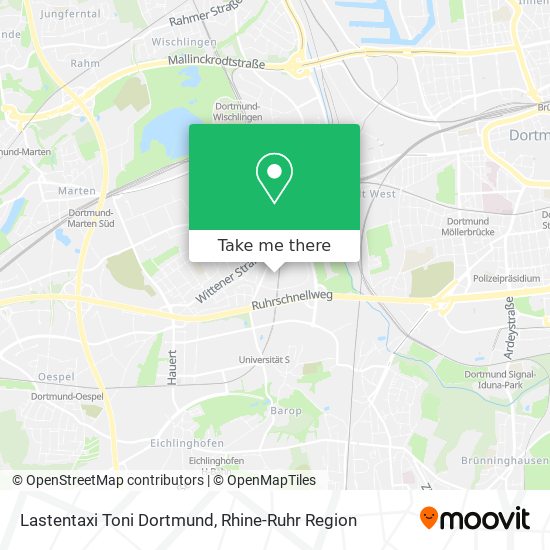 Lastentaxi Toni Dortmund map