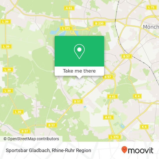 Sportsbar Gladbach map