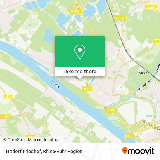 Hitdorf Friedhof map