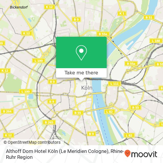 Althoff Dom Hotel Köln (Le Meridien Cologne) map