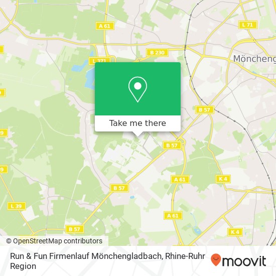 Run & Fun Firmenlauf Mönchengladbach map