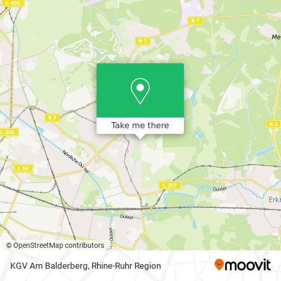 KGV Am Balderberg map