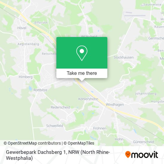 Gewerbepark Dachsberg 1 map