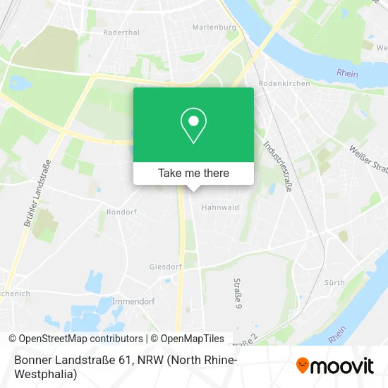 Карта Bonner Landstraße 61