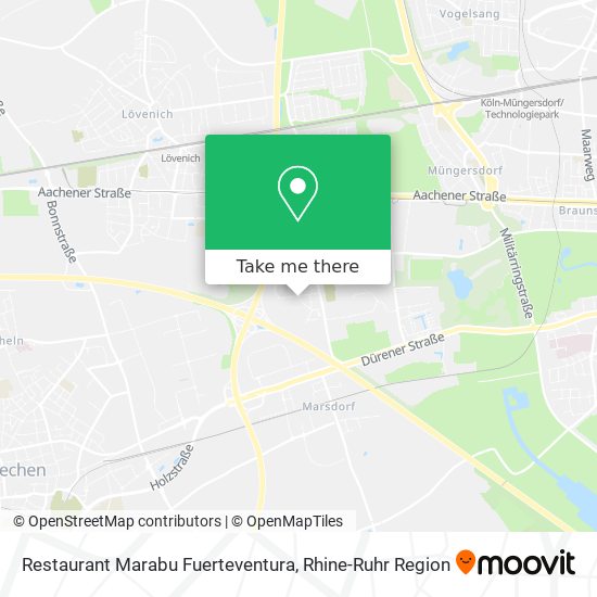 Restaurant Marabu Fuerteventura map