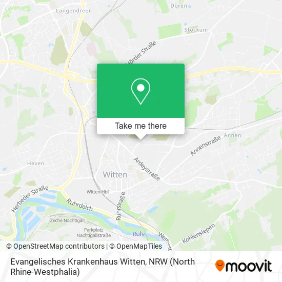Карта Evangelisches Krankenhaus Witten