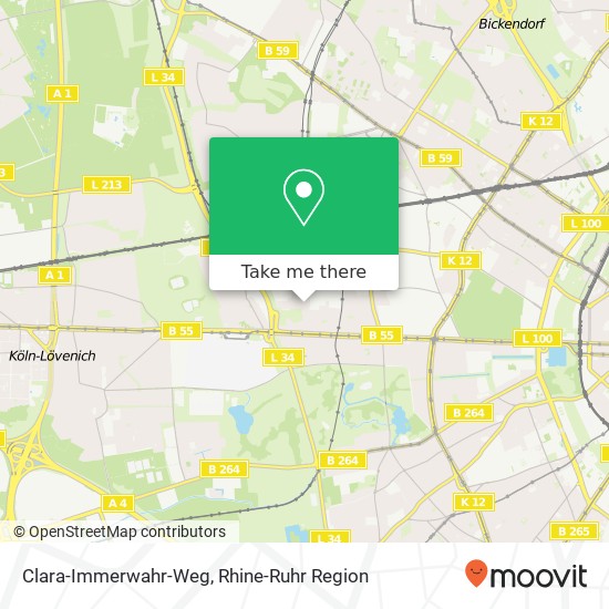 Карта Clara-Immerwahr-Weg