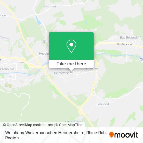 Карта Weinhaus Winzerhauschen Heimersheim