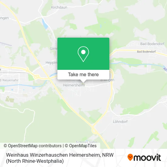 Карта Weinhaus Winzerhauschen Heimersheim