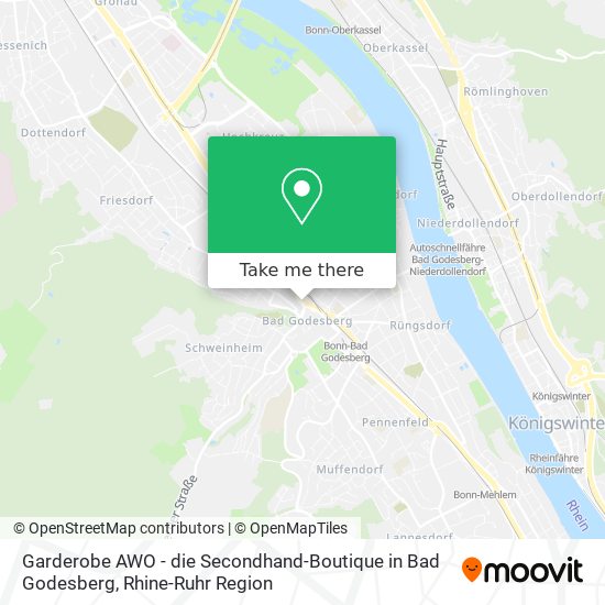 Garderobe AWO - die Secondhand-Boutique in Bad Godesberg map