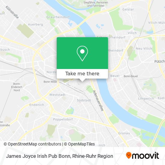 James Joyce Irish Pub Bonn map