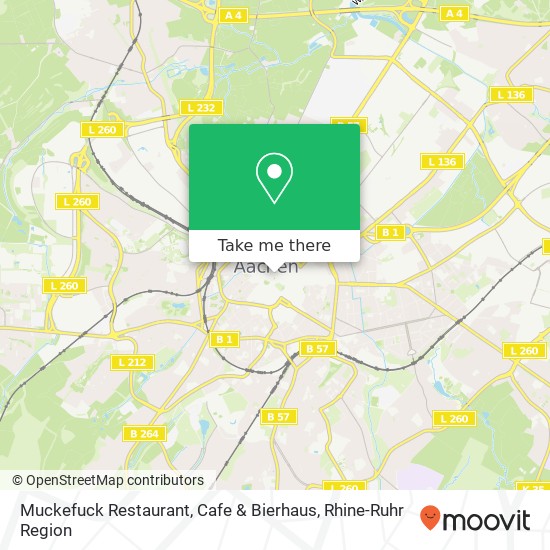 Muckefuck Restaurant, Cafe & Bierhaus, Hof 5 52062 Aachen map