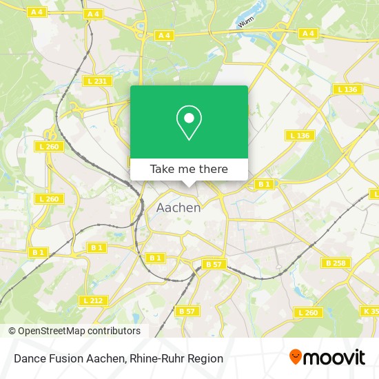 Dance Fusion Aachen map