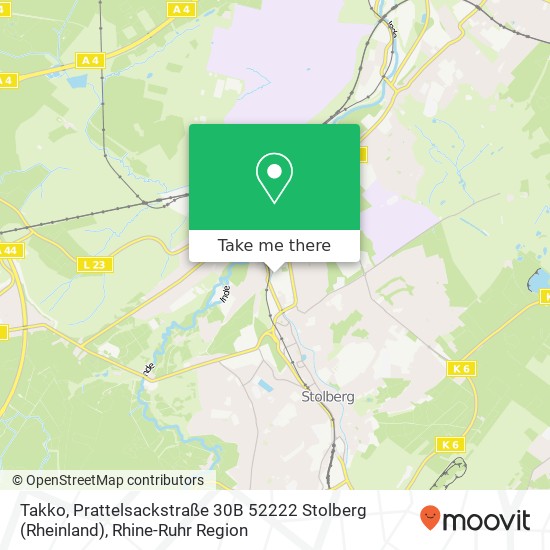 Takko, Prattelsackstraße 30B 52222 Stolberg (Rheinland) map