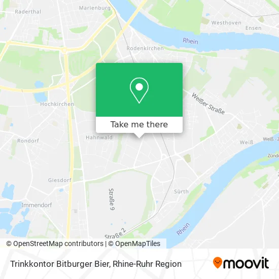 Карта Trinkkontor Bitburger Bier