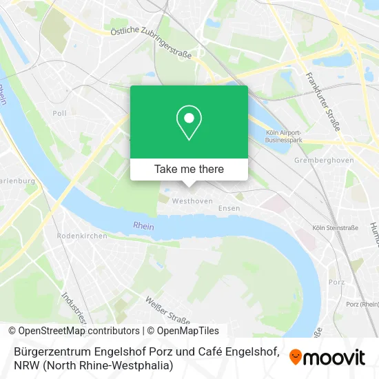 Карта Bürgerzentrum Engelshof Porz und Café Engelshof