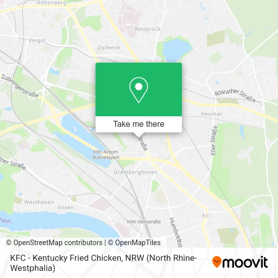 Карта KFC - Kentucky Fried Chicken
