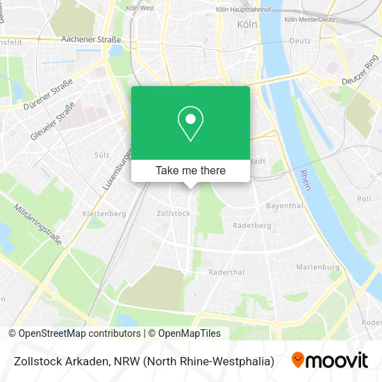 Zollstock Arkaden map