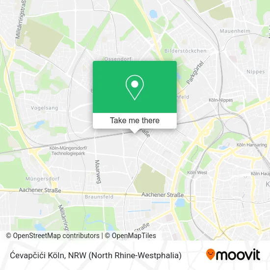 Карта Ćevapčići Köln