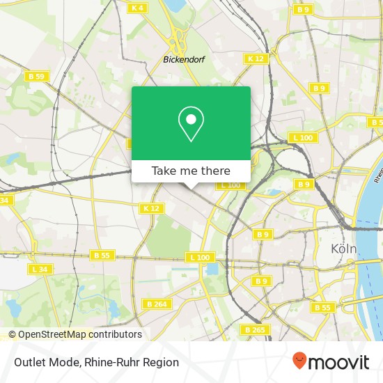 Outlet Mode, Venloer Straße 261 Ehrenfeld, 50823 Köln map