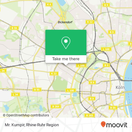 Карта Mr. Kumpir, Venloer Straße 276 Ehrenfeld, 50823 Köln