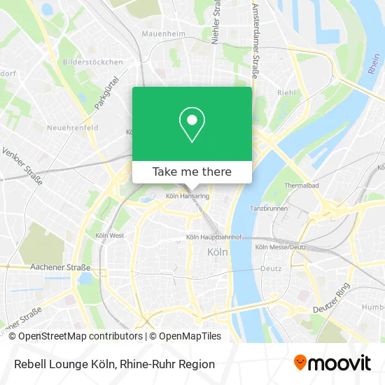 Rebell Lounge Köln map