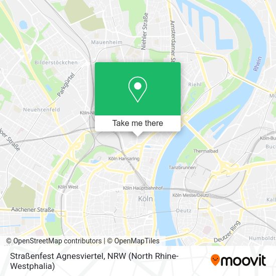 Карта Straßenfest Agnesviertel