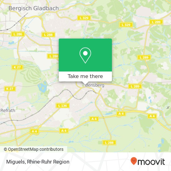 Miguels, Kölner Straße 2 Bensberg, 51429 Bergisch Gladbach map