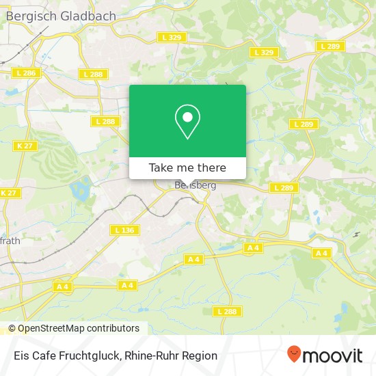 Eis Cafe Fruchtgluck, Schloßstraße 38 Bensberg, 51429 Bergisch Gladbach map