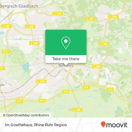 Im Goethehaus, Markt 3 Bensberg, 51429 Bergisch Gladbach map