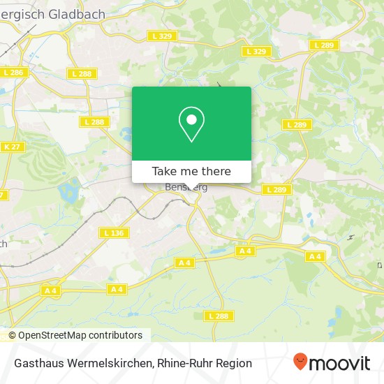 Gasthaus Wermelskirchen, Burggraben 8 Bensberg, 51429 Bergisch Gladbach map