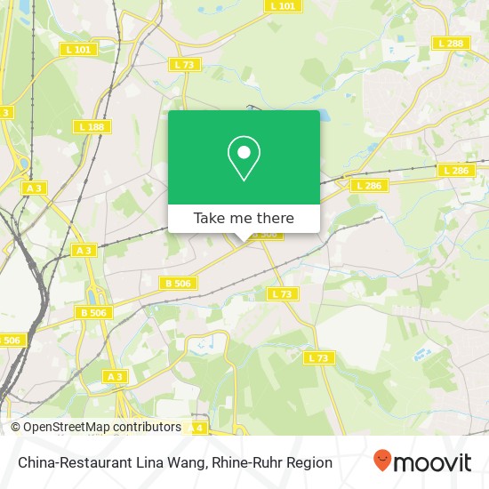 Карта China-Restaurant Lina Wang, Bergisch Gladbacher Straße 789 Dellbrück, 51069 Köln