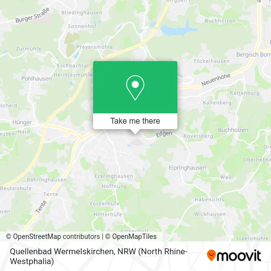 Карта Quellenbad Wermelskirchen