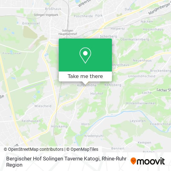 Карта Bergischer Hof Solingen Taverne Katogi