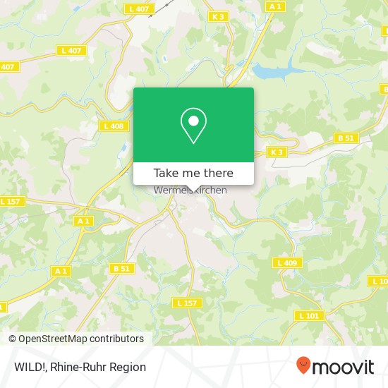 Карта WILD!, Markt 42929 Wermelskirchen