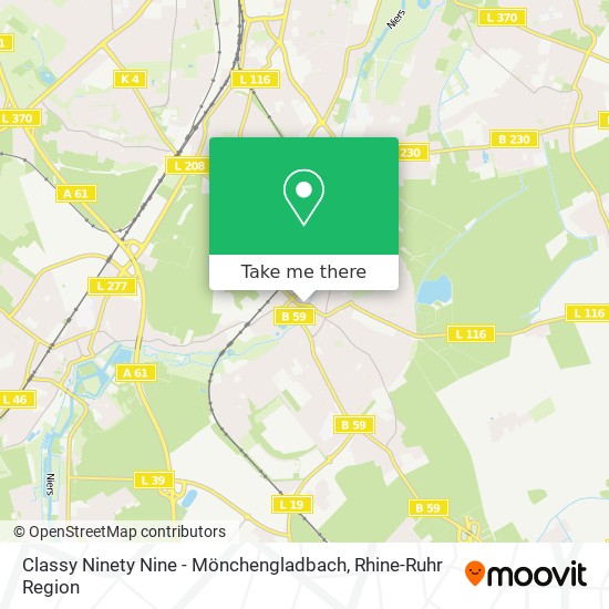 Classy Ninety Nine - Mönchengladbach map