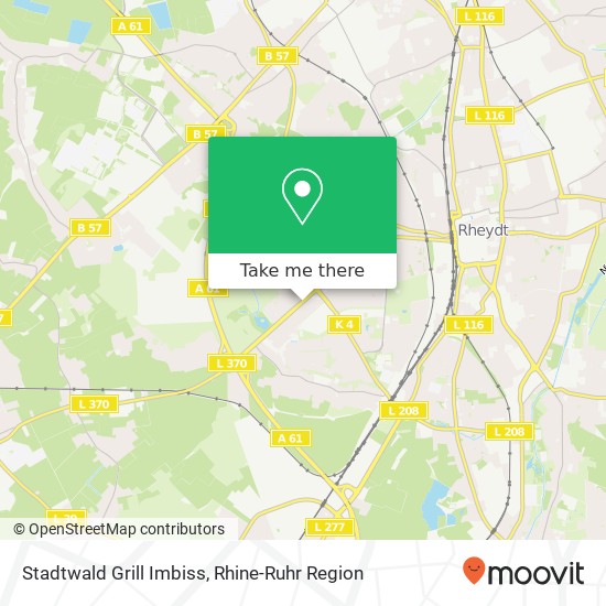 Stadtwald Grill Imbiss, Dahlener Straße 515 Pongs, 41239 Mönchengladbach map