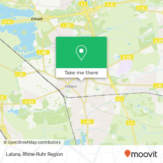Карта Laluna, Mittelstraße 36 40721 Hilden