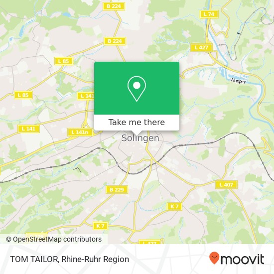 TOM TAILOR, Kölner Straße 99 42651 Solingen map