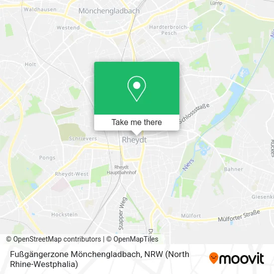 Карта Fußgängerzone Mönchengladbach